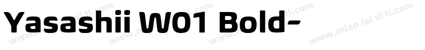 Yasashii W01 Bold字体转换